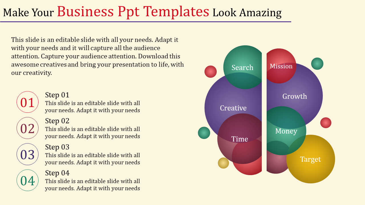 Free - Business PPT template and Google slides with transparent circle
